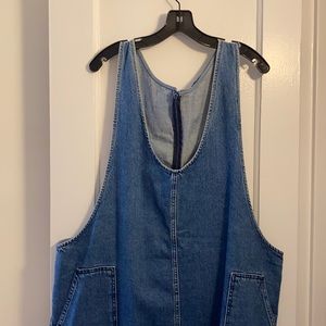 Denim Pinafore Mini Dress